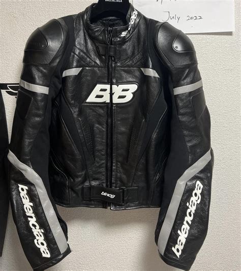 balenciaga motorcycle jacket replica|balenciaga red puffer jacket.